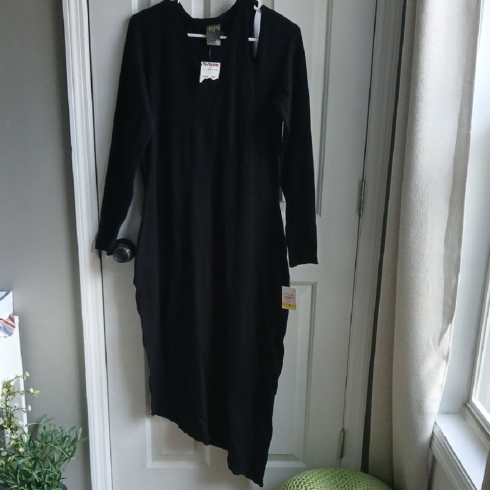 Taylor Dresses Elegant Black Long Sleeve Dress